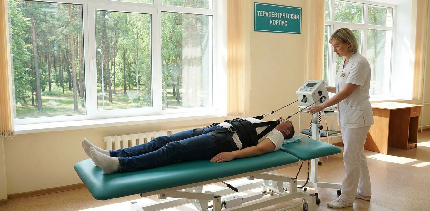 Процедура вытяжение позвоночника в санатории